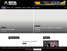 Tablet Screenshot of metalonstage.com